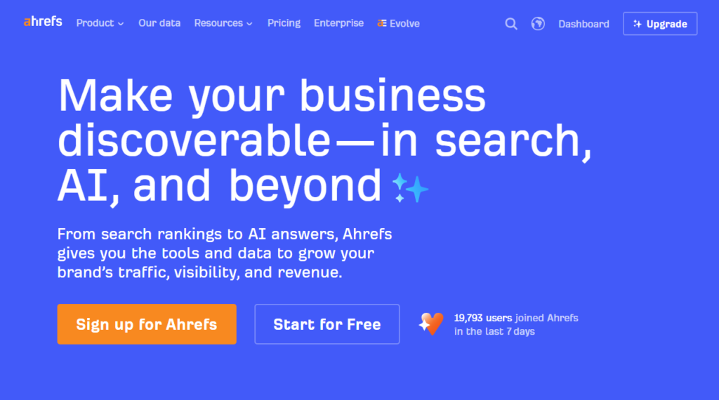 Ahrefs for Deep Competitor Link Research