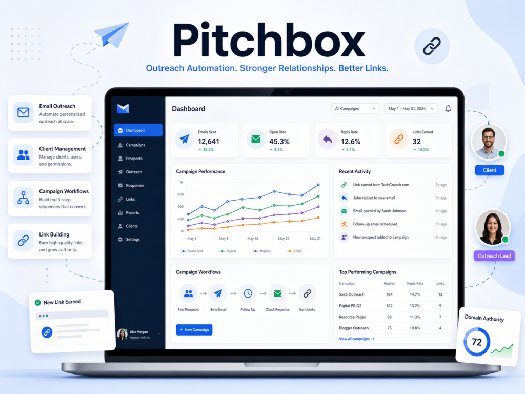 Pitchbox: Best for High-Volume Agency Outreach Automation
